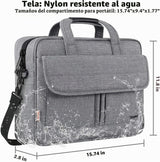 Taygeer Bolsa para laptop para mujeres y hombres, bolsa cruzada de...
