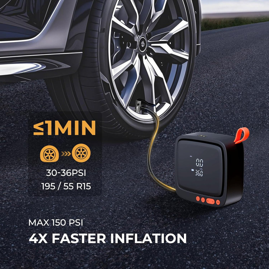 Baiikforza Inflador de neumáticos de doble potencia AP22, compresor...