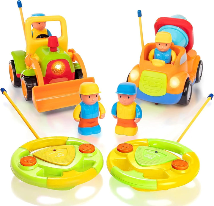 PREXTEX Paquete de 2 autos a control remoto para niños de 3 a 5 año...