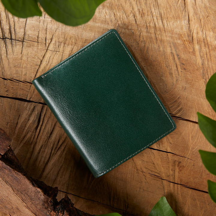 Downholme Billetera de Cuero Bifold con Silueta Delgada para Hombre...