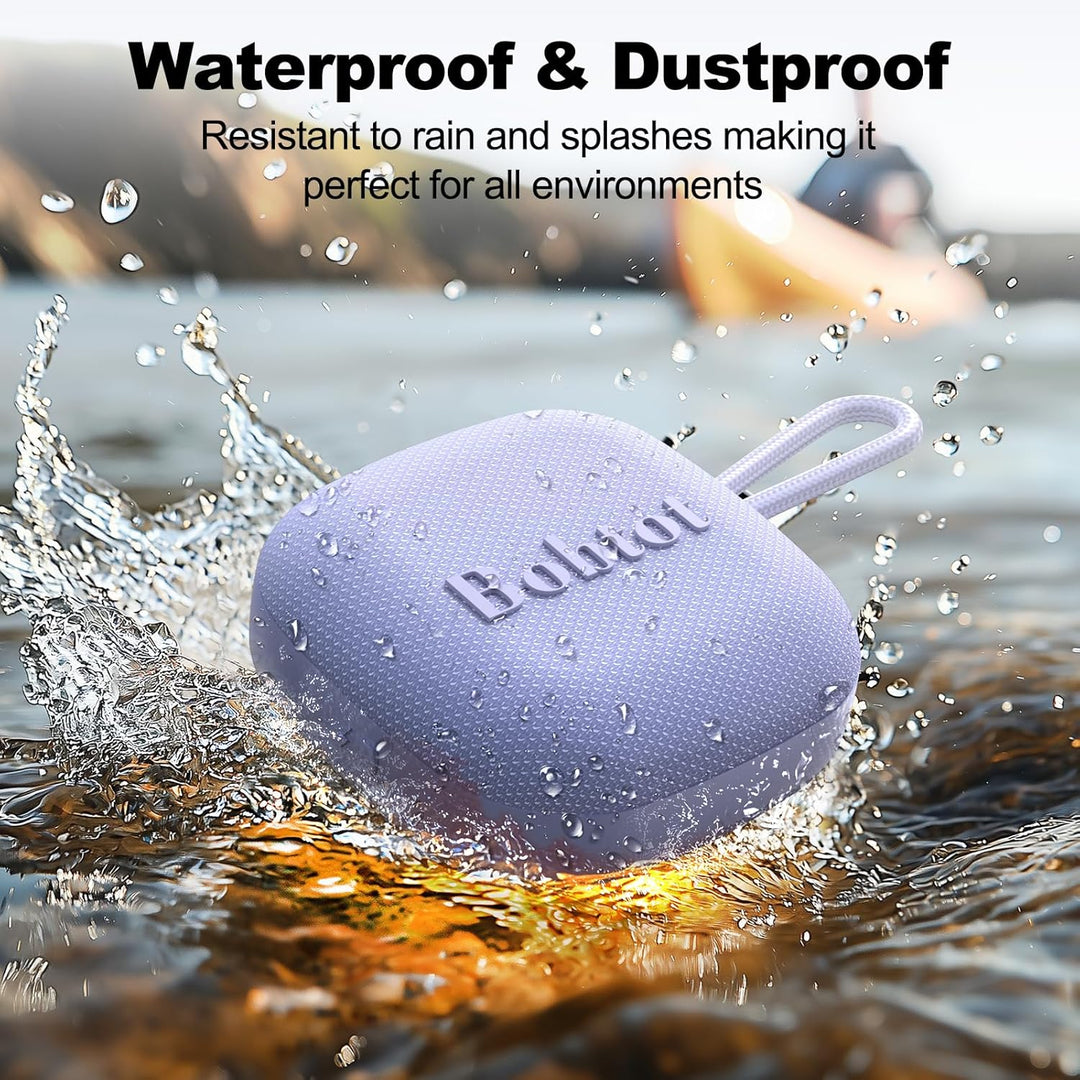 Bobtot Altavoces Bluetooth portátiles con cordón, mini altavoz inal...