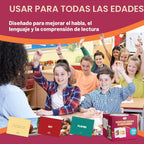 299 tarjetas flash de construcción de vocabulario, tarjetas de fotos educativas para el hogar, materiales de terapia del habla, materiales de enseñanza de ESL incluye emociones, elementos que van