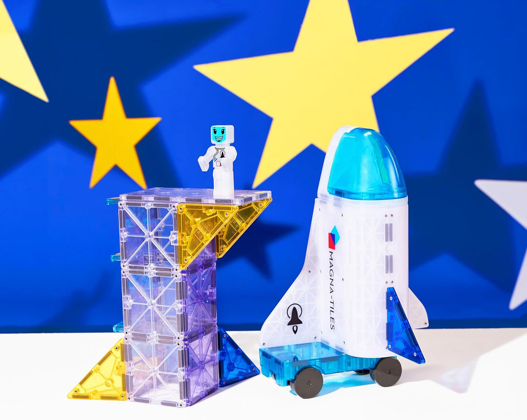 MAGNA-TILES Space - Juego de construcción magnética de 32