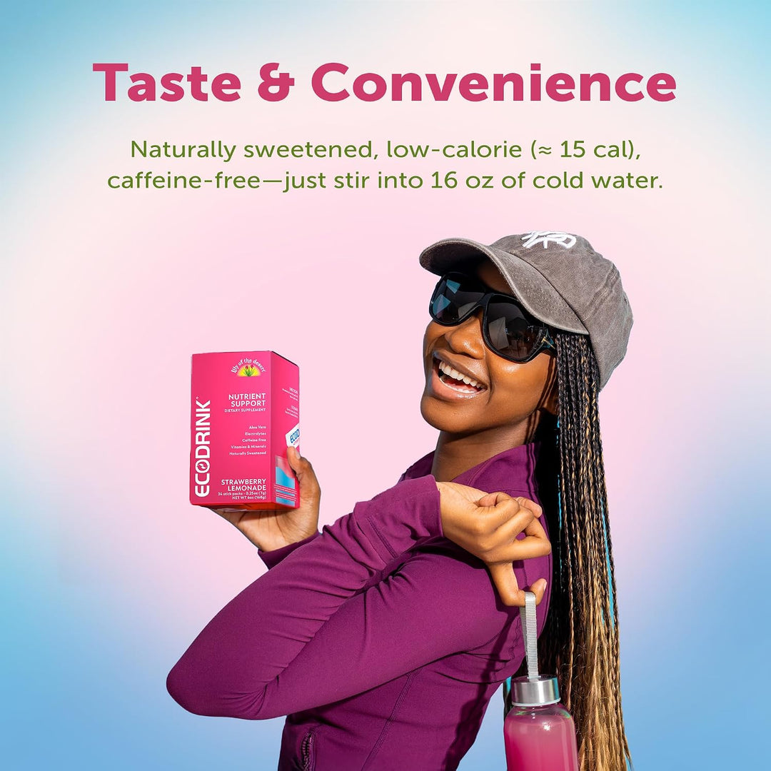Lily of the Desert EcoDrink - Paquetes de hidratación de apoyo nutr...