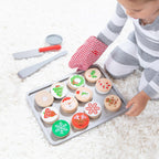 Melissa & Doug, juego para cortar y hornear galletas de Navidad de madera