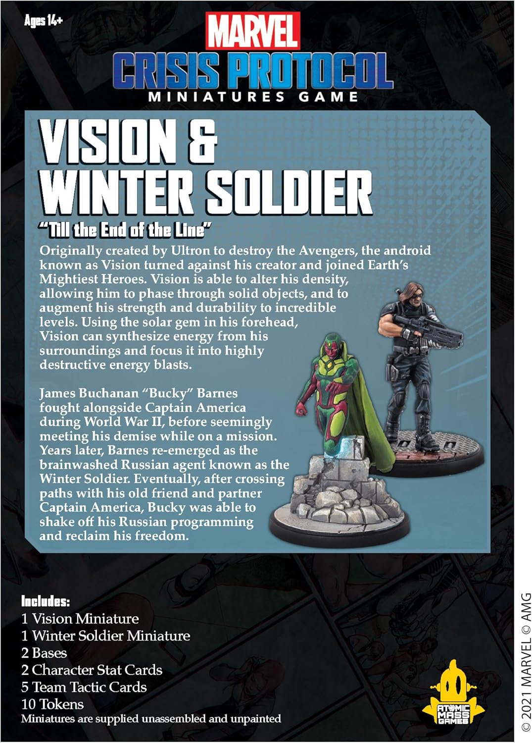 Marvel Crisis Protocol Vision y Winter Soldier - Paquete