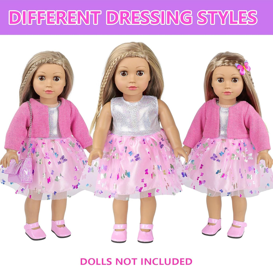 Accesorios de maquillaje y ropa para muñecas americanas de 18 pulga...