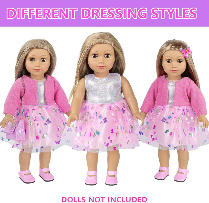 Accesorios de maquillaje y ropa para muñecas americanas de 18 pulga...