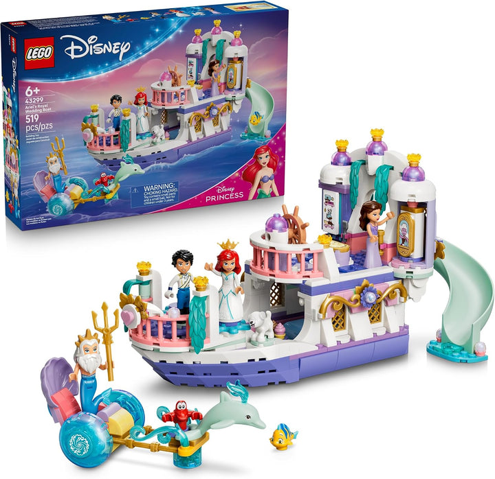LEGO Disney Princess Barco de Boda Real de Ariel 43299 | Juguetes d...