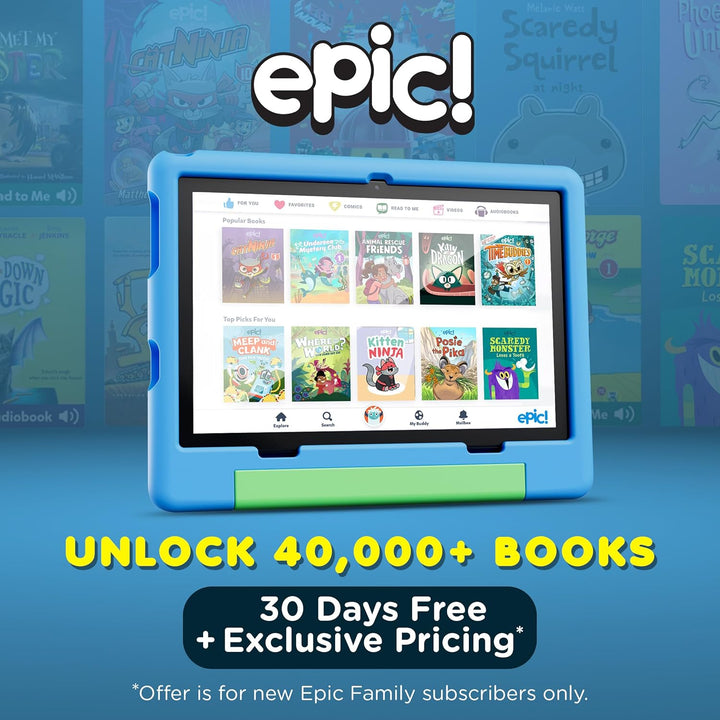 Contixo Tablet A10 para niños con 14 aplicaciones, Lingokids y Epic...