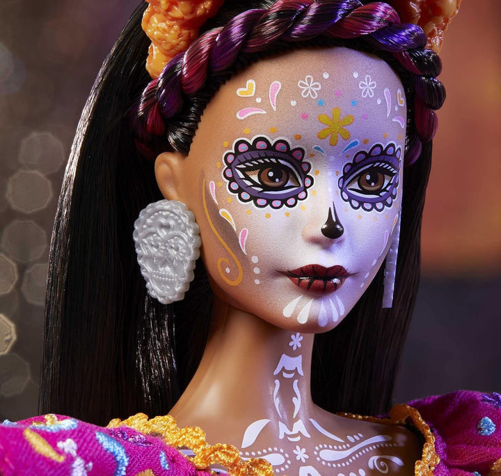Barbie Muñeca Día De Los Muertos 2021 (11.5 pulgadas) con vestido b...