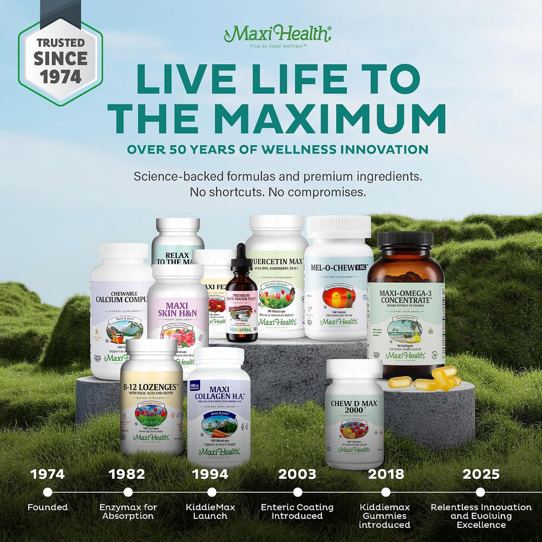 Maxi Health Multivitamínico - Cápsulas multivitamínicas fáciles de...