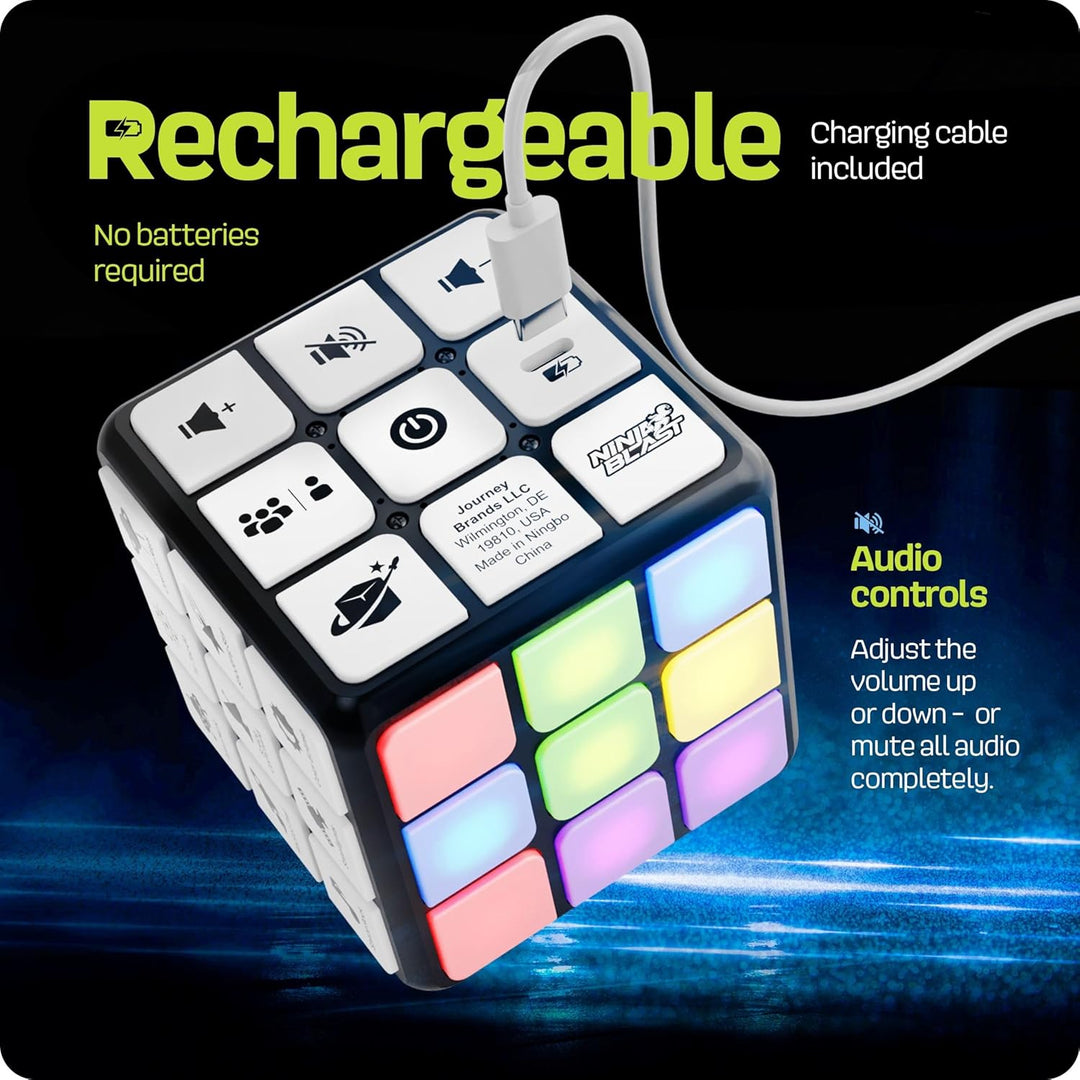 Cubo de actividades de juego recargable, juguetes para niños y niña...