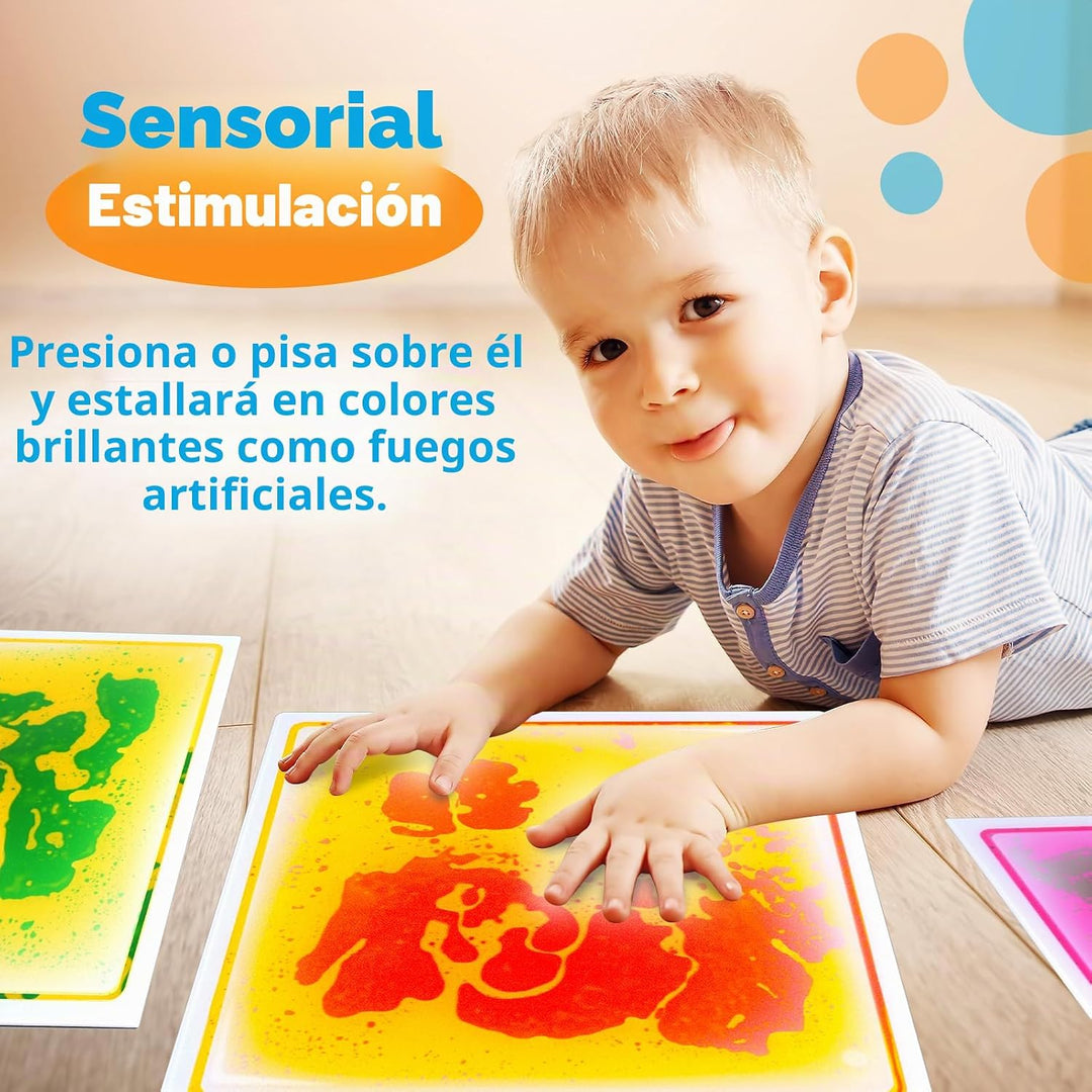 Azulejos sensoriales para niños pequeños: paquete de 6 tapetes de j...