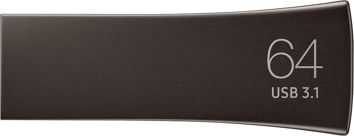 SAMSUNG BAR Plus 64 GB - 300 MB\/s Memoria Flash USB 3.1 Gris Titán...