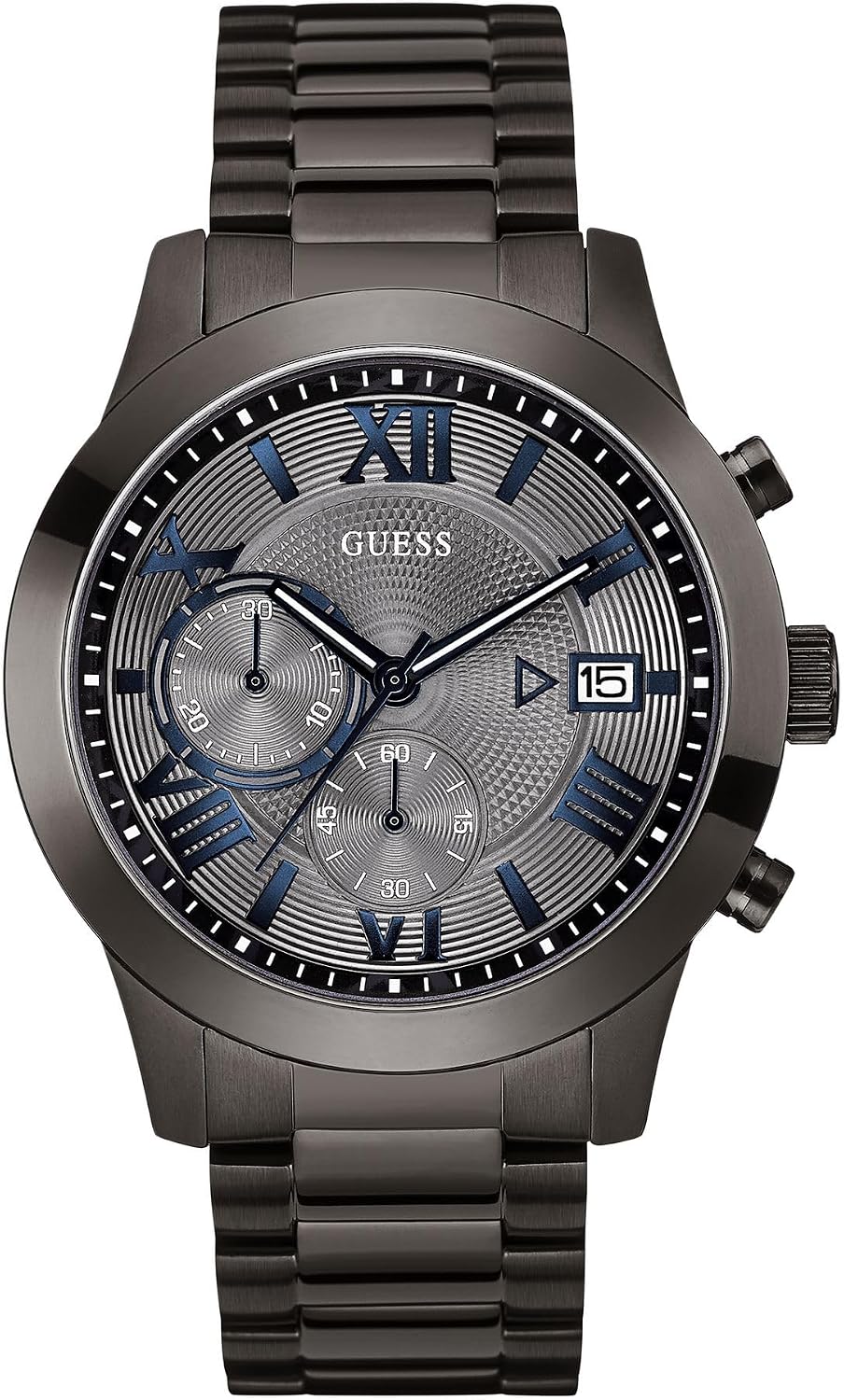 Reloj analógico de vestir para hombre GUESS | Caja de acero inoxidable | Resistente al agua 50M