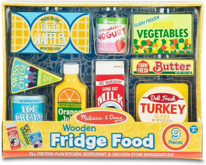 Melissa &amp; Doug, conjunto de alimentos de nevera, Anaranjado | 9...