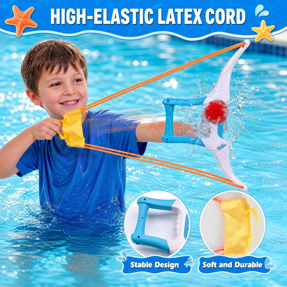 Juego de lanzador de globos de agua, 1 lanzador estilo arco, 12 bolas de