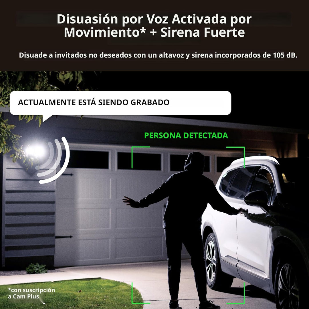 WYZE Cámara Floodlight v2, Cámara de Seguridad para Exteriores, 2K...