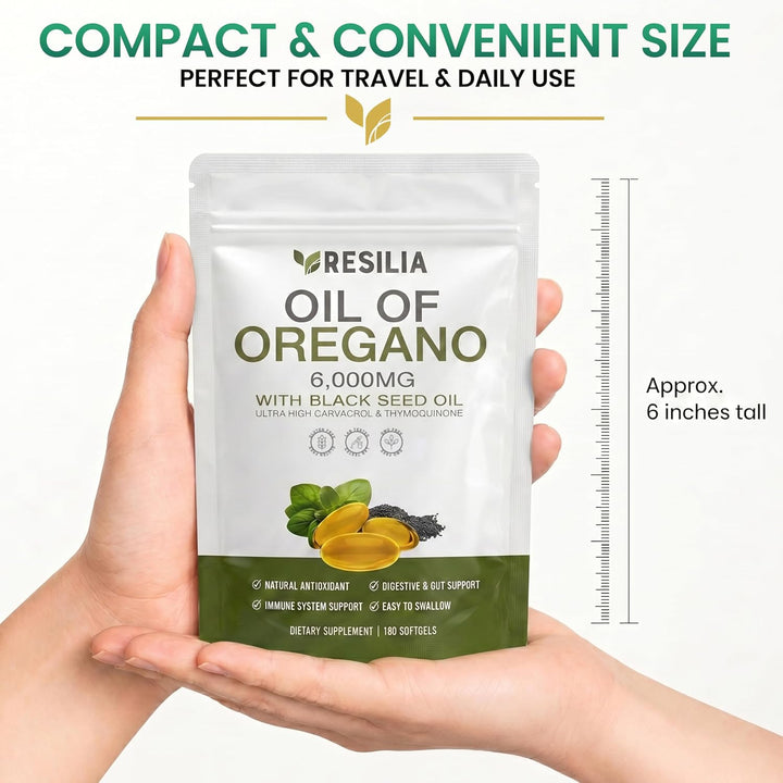 Cápsulas blandas Resilia con aceite de semilla negra de 6000 mg \u2...