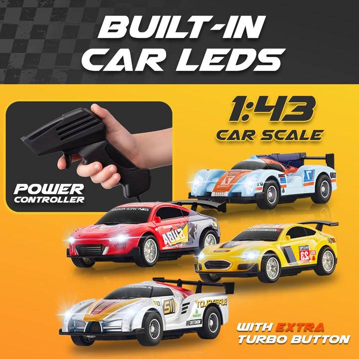 Slot Car Race Track Sets - Juego de pistas de carreras eléctricas,...