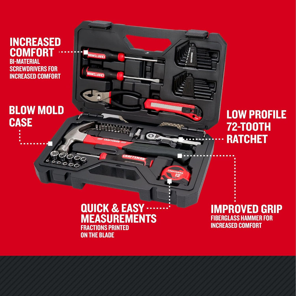 CRAFTSMAN Juego de herramientas mecánicas de 57 piezas
