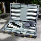 Juego de backgammon de viaje para adultos, juego de mesa clásico con