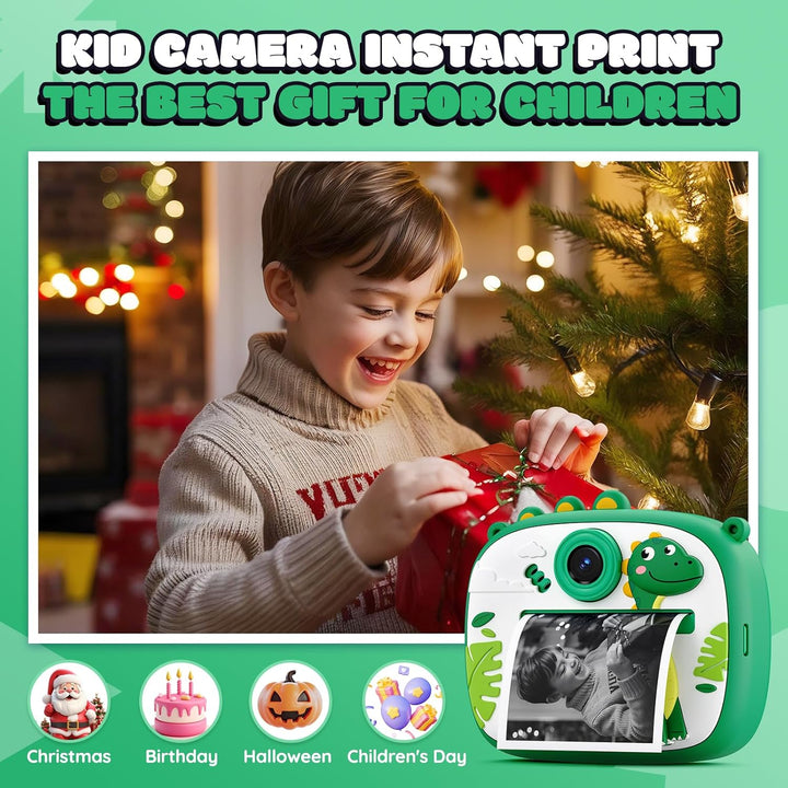 YOZISS - Cámara digital para niños de 3 a 8 años, cámara de impresi...