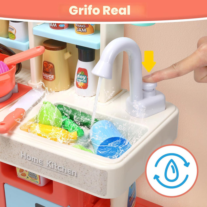 Holyfun - Juego de cocina para niños, juego de cocina para niños pe...