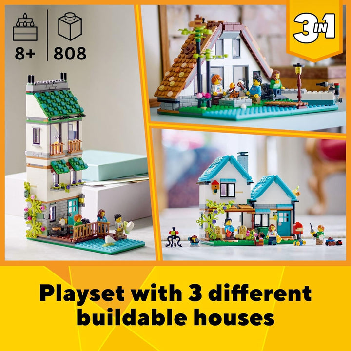 LEGO Creator Casa acogedora 3 en 1 Set 31139 Kit de