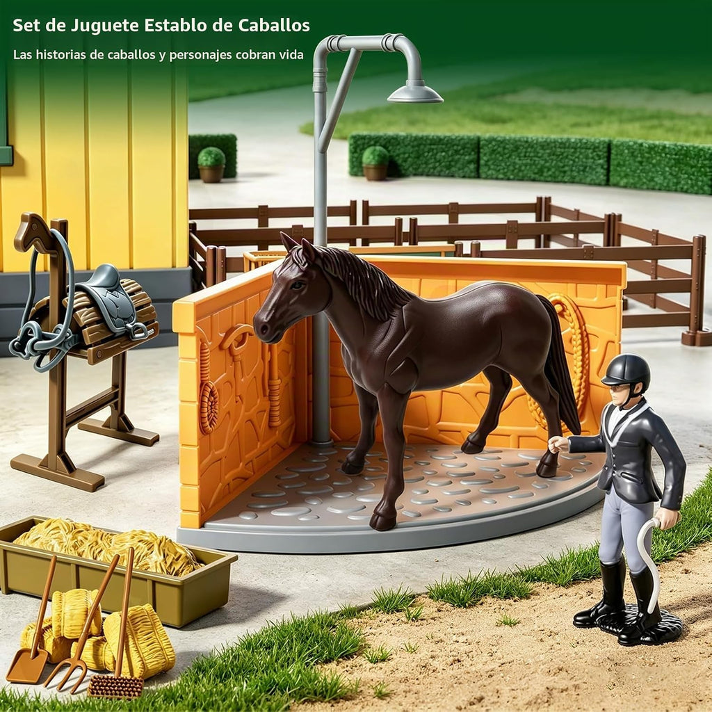Juego de caballos para niños, juguetes de caballos para niñas y