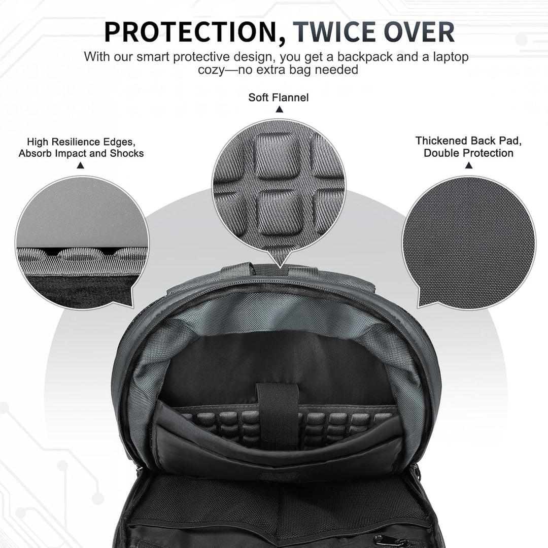 SUIKIHUM Mochila delgada para laptop para hombres y mujeres, bolsa...
