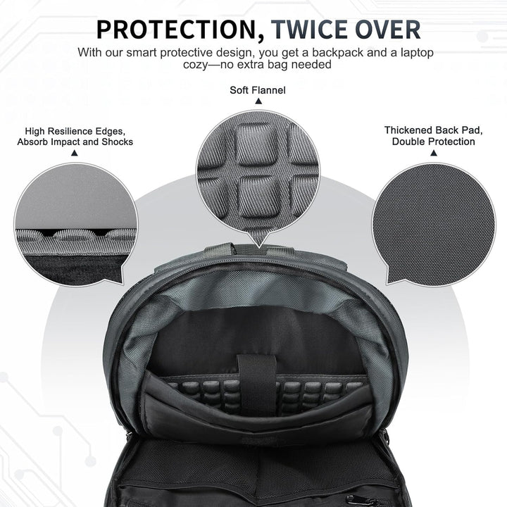 SUIKIHUM Mochila delgada para laptop para hombres y mujeres, bolsa...