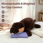 Dutioavg Almohada de almohada de nutria ponderada suave