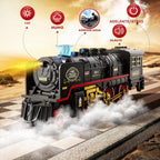 Set de Tren Eléctrico Navideño Funwee con Humo, Luces y Sonido para Niños