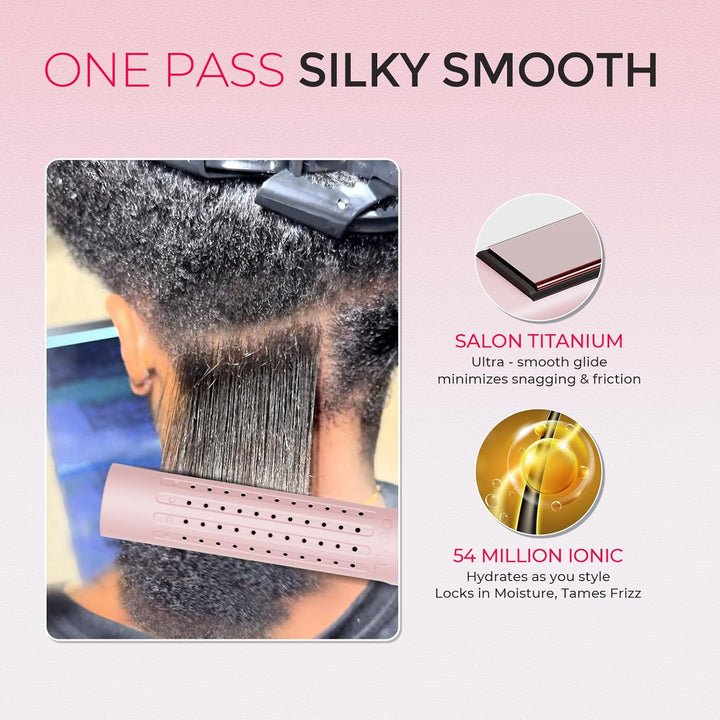 TYMO Airflow 2.0 - Plancha rizadora de pelo 2 en 1, rizador de pelo...