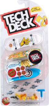 TECH DECK Ultra DLX - Juego de 4 patinetas Simpsons mini