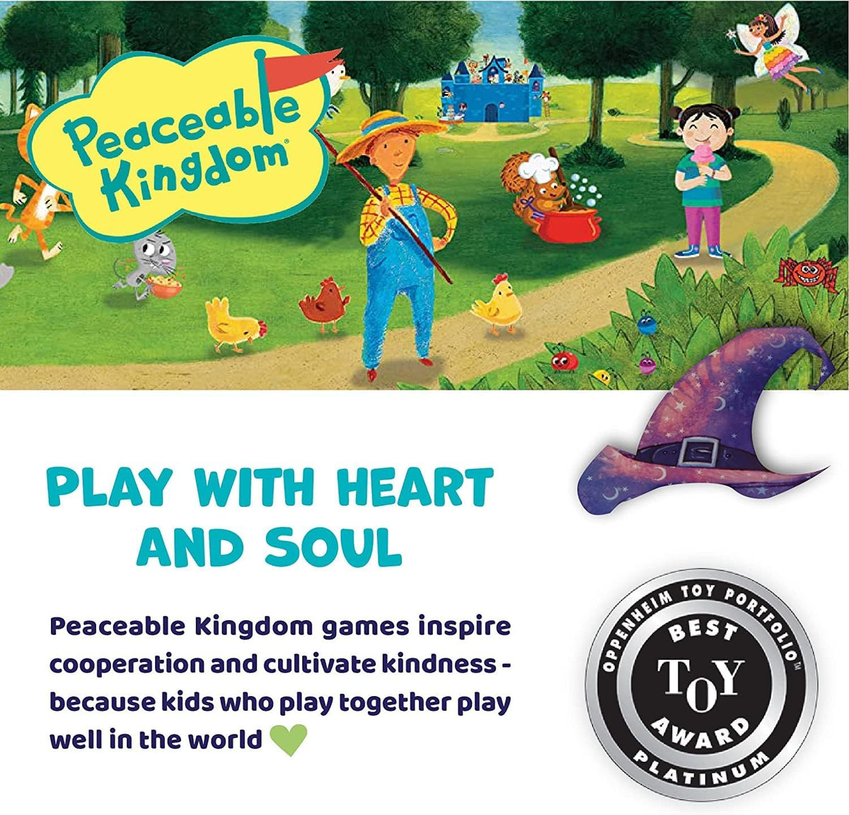 Peaceable Kingdom Busqueda del caldero galardonado Juego de Pociones y hechizos Cooperativa Para Niños