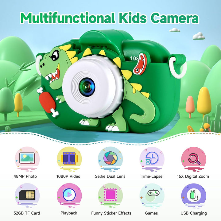 Cámara Infantil Juguetes para Niños de 3, 4, 5, 6, 7, 8, 9 Años, Cá...