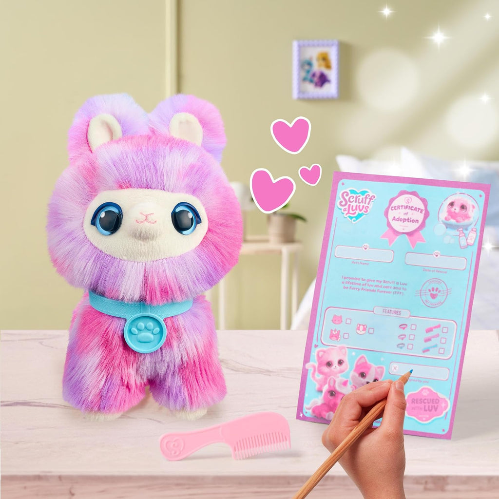 SCRUFFALUVS Juguete de peluche misterioso de teñido anudado, lavar para