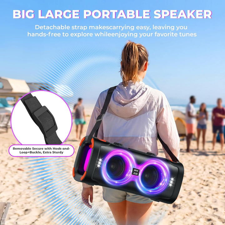Altavoz Bluetooth portátil con 1 micrófono, máquina de karaoke de p...