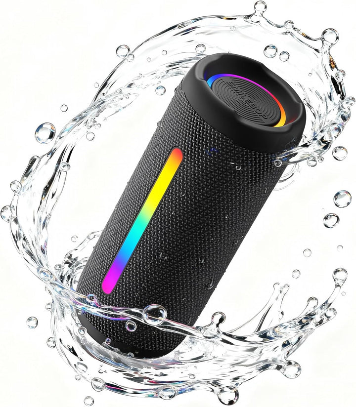 SMILEBOP Altavoz Bluetooth portátil inalámbrico, 40 W Super Bass co...