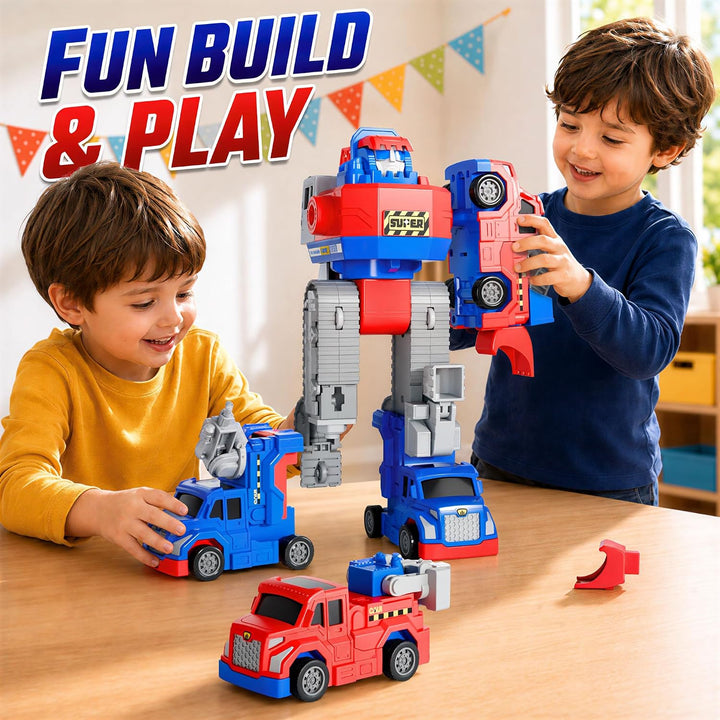 iPlay, iLearn - Robot de juguete magnético para niños, camión de co...