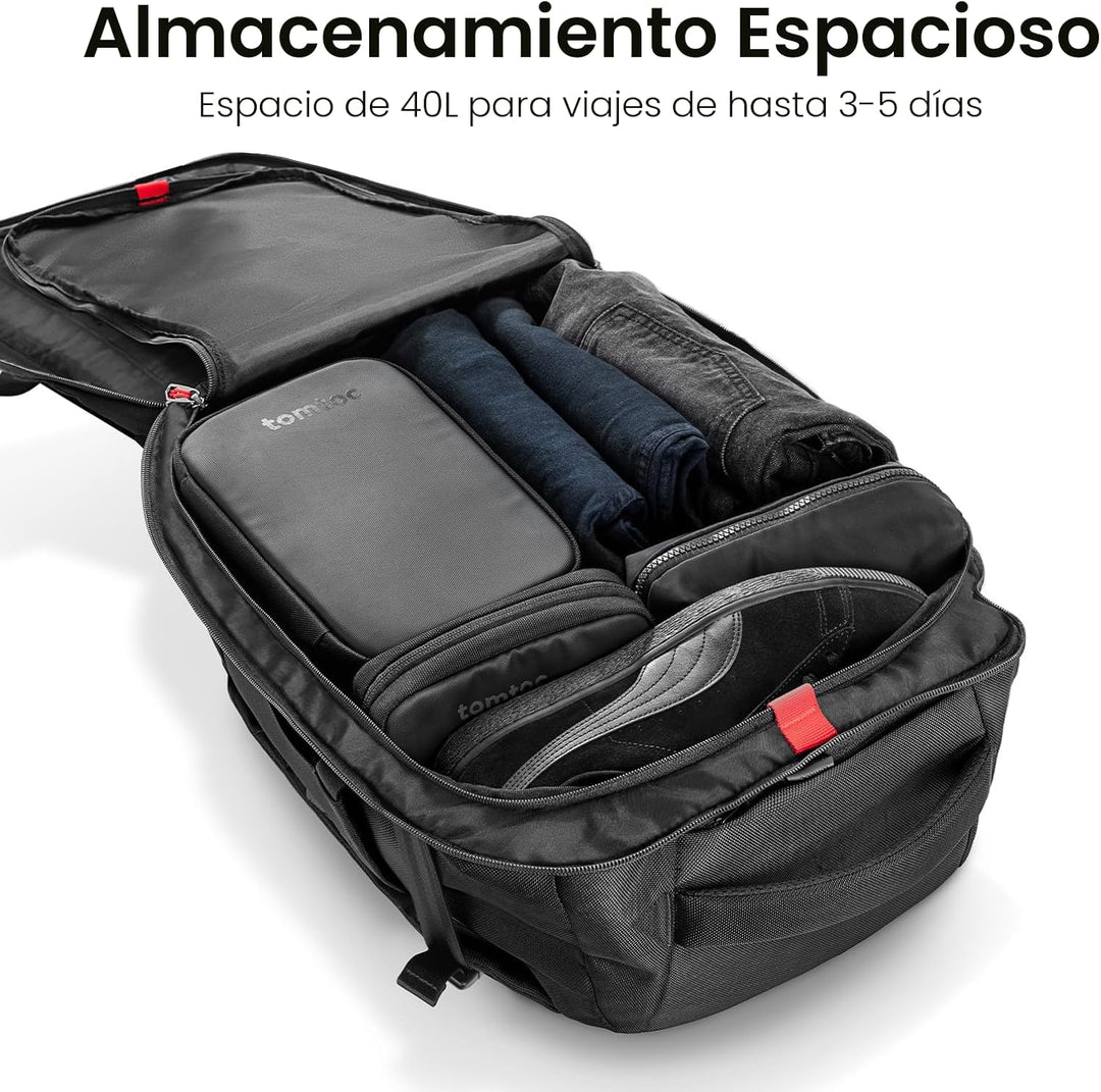 Mochila de viaje tomtoc, equipaje de mano aprobado para vuelos y co...