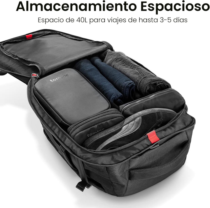 Mochila de viaje tomtoc, equipaje de mano aprobado para vuelos y co...