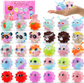 Paquete de 30 Pelotas Pop de Animales, Recuerdos de Fiesta para Niños, Pelotas Pop 3D Juguetes Fidget, Regalos de Cumpleaños para Niños y Niñas, Rellenos de Bolsas de Dulces, Rellenos de Piñata