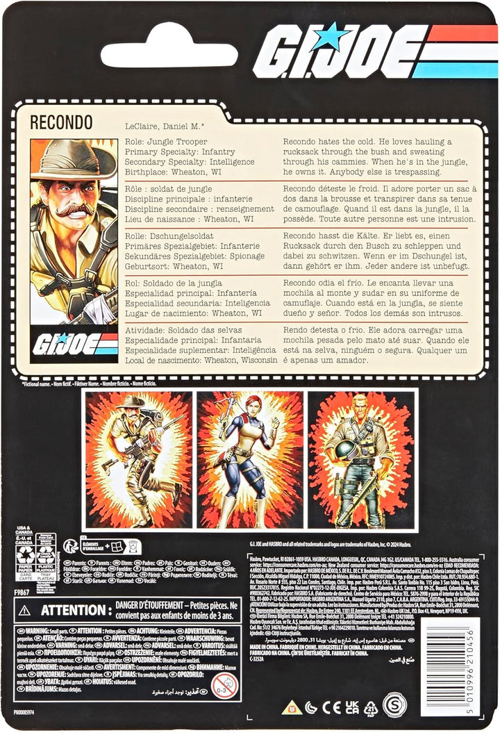 GI Joe Classified Series Retro Cardback Recondo Figura de