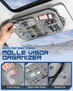 Molle - Organizador de visera para automóvil, se adapta a la