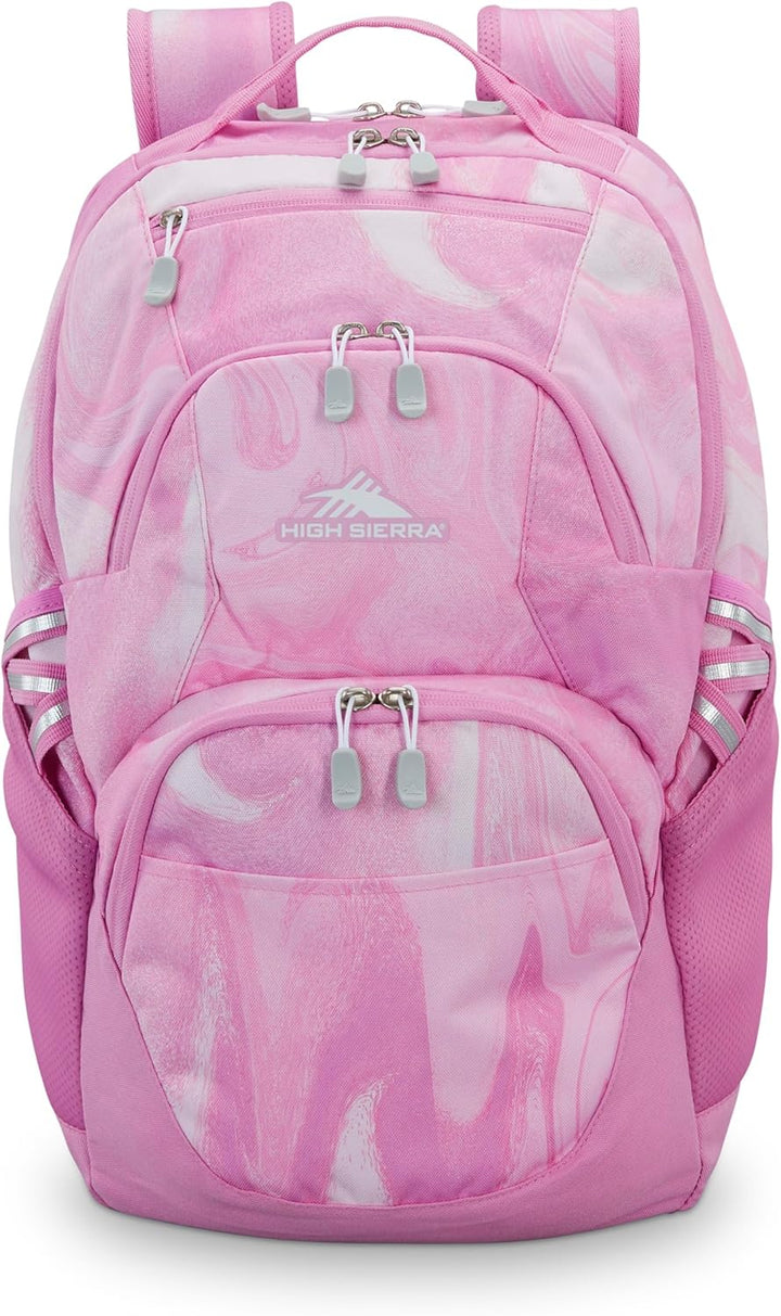 High Sierra Mochila Swoop Sg unisex, remolino de mármol rosado, Tam...