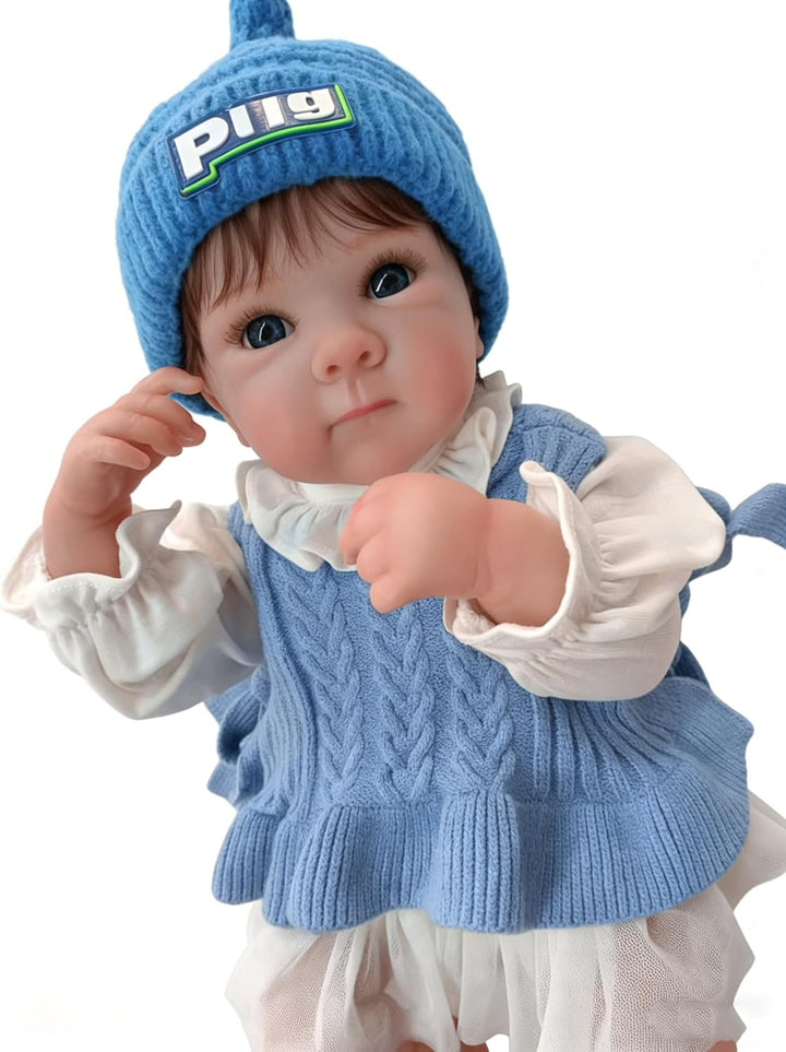 Anano Muñeca realista Reborn de silicona de cuerpo completo para ni...